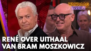 René reageert op uithaal aan zijn adres van Bram Moszkowicz  VANDAAG INSIDE [upl. by Akenahc]