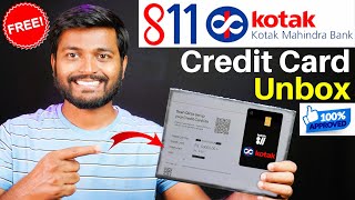 Kotak811 credit card unboxing  Kotak 811 credit card Review  Kotak 811 Credit Card Benefit [upl. by Dede73]