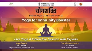 Live Interaction on PMeVIDYA  योगशक्ति Yoga for Immunity Booster [upl. by Elik584]