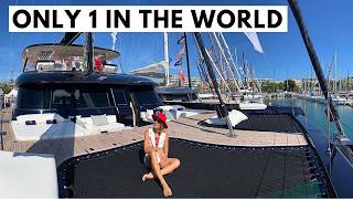 100 Electric quotONE PLANETquot SUNREEF 70 SAIL ECO Luxury Solar Catamaran Charter Yacht Tour [upl. by Severen]