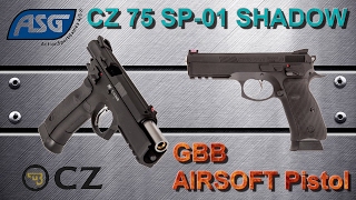 AIRSOFT Review N°84  CZ SP01 SHADOW  GBB  ASG  KJ Works [upl. by Bach186]