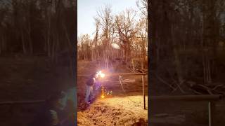 That’s how we build water gaps dayinthelife viralvideo farming ranch welding shorts [upl. by Ikila363]