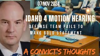 The Defense Missed Its Opportunity To Make A Bold Statement In Idaho BryanKohberger idaho4 [upl. by Eilagam187]