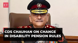 New disability pension rules will prevent misuse says CDS General Anil Chauhan [upl. by Emolas15]