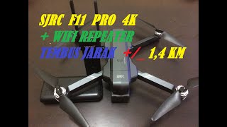 WIFI REPEATER COMFAST CFWR371AC SJRC F11 PRO 4KOPPO A12 JARAK TERCAPAI TEMBUS  14 KM [upl. by Vladamir236]