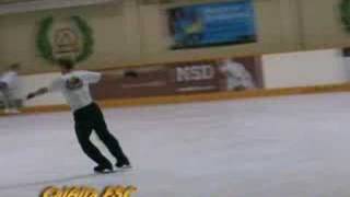 Triple Flip Skating Jump normal and slow motion [upl. by Farrell881]