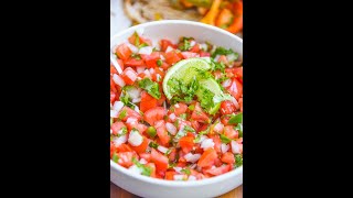 Technique and Recipe for an ABSOLUTELY DELICIOUS Pico De Gallo [upl. by Wernick]