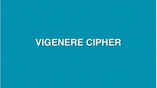 Vigenere Cipher  Type of Encryption Decryption Method  Polyalphabetic Substitution Cryptography [upl. by Ranite295]