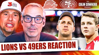 Lions49ers Reaction Brock Purdy shines late Campbells calls SB vs Chiefs  Colin Cowherd NFL [upl. by Eynaffit44]