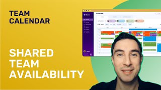 Shared Team Calendar Availability  3veta Product Update [upl. by Orlina]