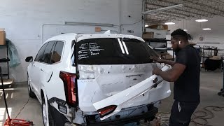 DIY 2022 Cadillac XT6 360 how to remove the spoiler and the tailgate light and camera [upl. by Doley]