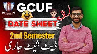 2nd Semester Date Sheet 2023 GCUF Affiliated Colleges [upl. by Auoy517]