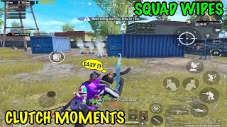 The Best SQUAD WIPES  Clutch Moments  PUBG Mobile [upl. by Ainirtac196]