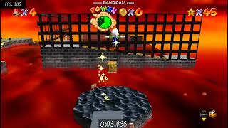 Sm64EXCoop OMM rebirth redhot log rolling 5266 WR 3 too bad one [upl. by Alisen]