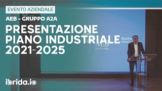 Presentazione Piano Industriale 2021  2025  AEB gruppo A2A [upl. by Ailimac]