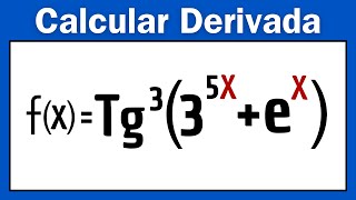 CÁLCULO de DERIVADAS  Ejercicio 4  Regla de la Cadena [upl. by Ahsieyt]