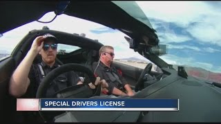 Disabled former race car driver gets license in Las Vegas [upl. by Abehshtab]