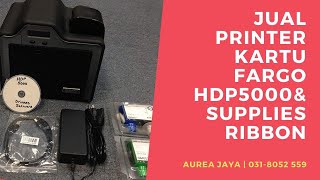 Jual Printer ID Card Fargo HDP5000 Ribbon Color amp Black Harga Murah  AureaJayacom  0318052 559 [upl. by Orlena319]