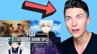 Vocal Coach Reacts 100 Legendary Anime Openings [upl. by Ulric840]