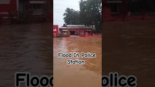 Flood In Police Station tamilnadu flood floodnews floods shortsfeed [upl. by Ydnerb]