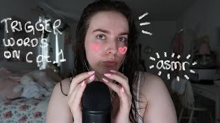 ASMR  Trigger Words On C pt 1 with some background triggers [upl. by Iggam]