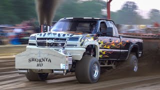 2023 Truck Pulling Super Stock Diesel Trucks OSTPA Dragway 42 West Salem OH [upl. by Iadrahs111]