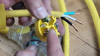 DIY Extension Cord Repair Leviton Male amp Female Ends [upl. by Enajharas]