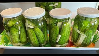 Polish Style Cucumbers in Brine  Ogórki Kiszone [upl. by Nessie]