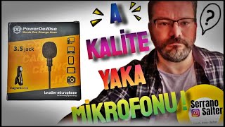 PowerDeWise Yaka Mikrofonu kutu Açılışı amp İnceleme  PowerDeWise Lavalier Microphone Unboxing [upl. by Aholla514]