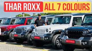 Mahindra Thar Roxx 5 Door  All 7 Colours In Daylight [upl. by Villada]