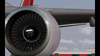 HD FSX DeltaNWA 757200W quotWidgetquot [upl. by Arabrab]