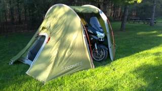 Redverz Solo Tent with Motorcycle Inside [upl. by Obmar813]