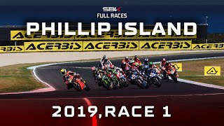 WorldSBK FULL Races 🍿  Phillip Island 2019 Race 1 🇦🇺 [upl. by Lodnar]