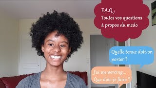 FAQ  Toutes vos questions sur le mcdo [upl. by Kenlee]