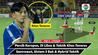 ANJLOK Persib Keropos Taktik Bernardo Tavares Kejam  PSM Makassar 4  2 Persib Bandung [upl. by Milore237]