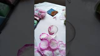 DIY Rose with Tissue paper shorts art diy [upl. by Tomkin]