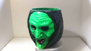 Trick or Treat Studios Halloween 3 Sturdy Plastic Green Witch Candy Pail Handle  Don Post Studios [upl. by Macdermot829]