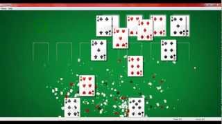 Solitaire Winning Animation HQ windows 7 [upl. by Anirb]