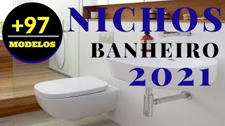 97 Modelos de Banheiros com Nichos Para 20202021 [upl. by Alvord]