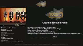 Cloud Innovation Panel  AWS Public sector Summit 2016 [upl. by Haimorej155]