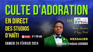 Culte dAdoration en direct des studios du MEODH en Haïti 240224 [upl. by Terej]