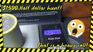 1500 Half Dollar Hunt Coin roll hunting halves apmex bullion silver gold [upl. by Zindman]