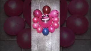 Pinky Smiley Water Colorful Balloon popping Reverse ASMR [upl. by Cinomod]