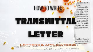 Transmittal Letter [upl. by Audette]