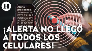 NO a todos los celulares les llegó la alerta de sismo confirma Agencia digital de la CDMX [upl. by Yesllek135]