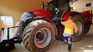 Case Optum 270 CVX mit der Grabenfräse SGF 1000 biogas landwirtschaft caseih optum stehr [upl. by Rudich62]