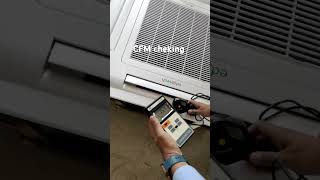 Anemo meter  CFM check  CFM testing  FCU  Ac  light wiring in house hvactraining hvac [upl. by Rochkind]