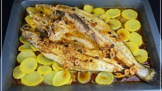 Corvina al horno a la bilbaina PESCADO AL HORNO PARA NAVIDAD [upl. by Eenahpets]