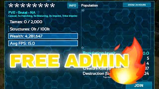 Ark Mobile Free Admin Pass Server  2024 New  RISE arkmobile [upl. by Lukasz]