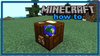 How to Craft and Use a Cartography Table in Minecraft Bedrock Edition [upl. by Rehposirhc]